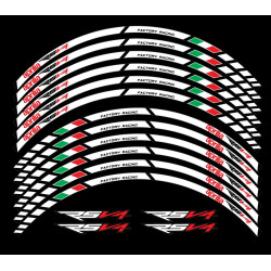 Aprilia RSV4 3 Way Wheel decals stickers rim stripes 12 pcs. RSV Factory Laminated full color