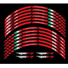 Aprilia RSV4 3 Way Wheel decals stickers rim stripes 12 pcs. RSV Factory Laminated full color