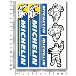 Michelin tyres small Decal set 12x16 cm Laminated