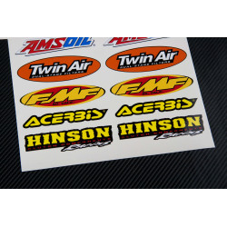 Akrapovic Medium Decal set 16x26 cm Laminated