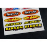 Akrapovic Medium Decal set 16x26 cm Laminated