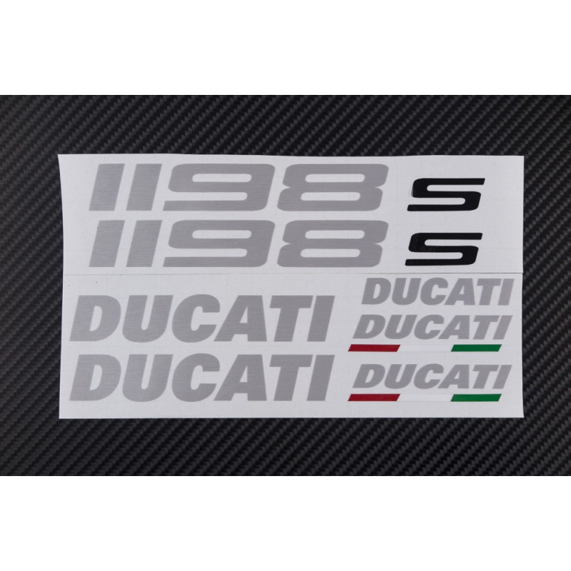 DUCATI 1198s OEM Decal sticker set 1198 Aluminum