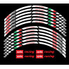 Aprilia Racing wheel decals rim stripes stickers Laminated RSV Tuono white