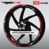 Aprilia RSV4 Wheel decals stickers rim stripes 12 pcs. RSV 4 Factory Laminated 