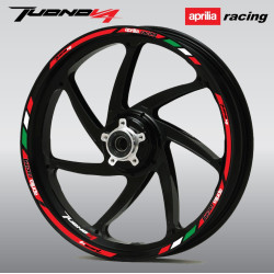 Aprilia Tuono V4 Wheel decals stickers rim stripes Tuono Factory Laminated
