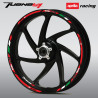 Aprilia Tuono V4 Wheel decals stickers rim stripes Tuono Factory Laminated