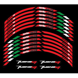 Aprilia Tuono V4 Wheel decals stickers rim stripes Tuono Factory Laminated
