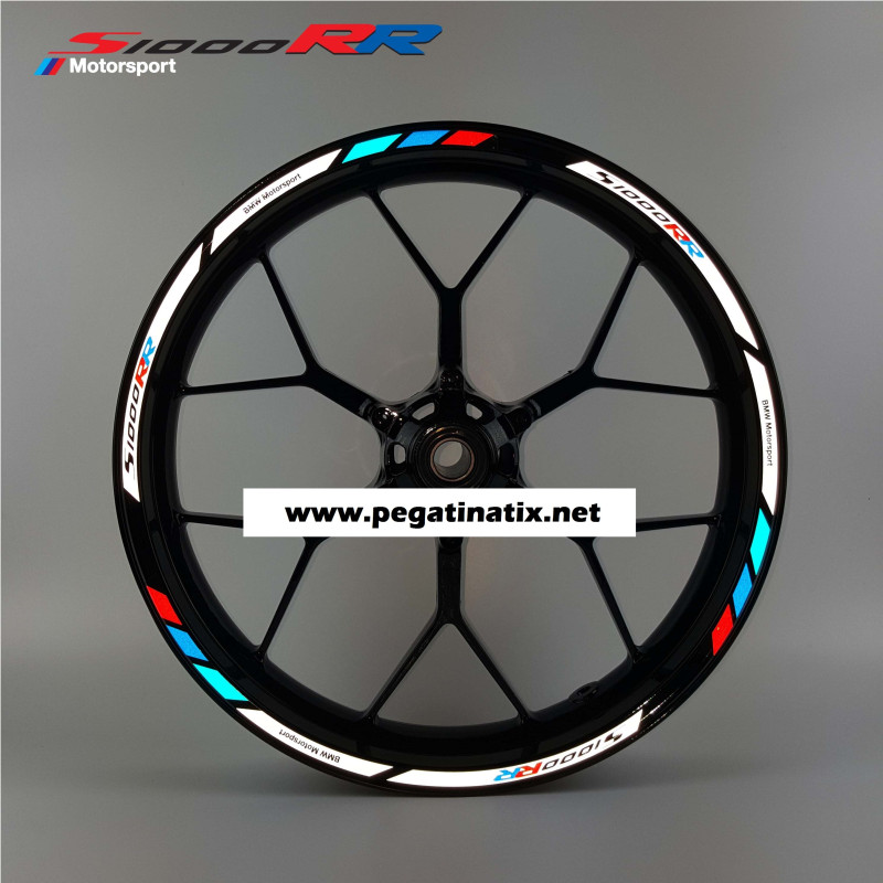 BMW Motorsport S1000RR Reflective wheel stickers rim stripes decals Motorrad hp4
