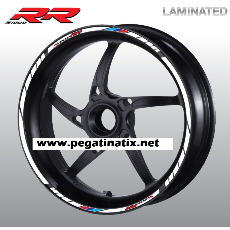 BMW S1000RR Wheel stickers decals rim stripes 16 pcs. Laminated HP4