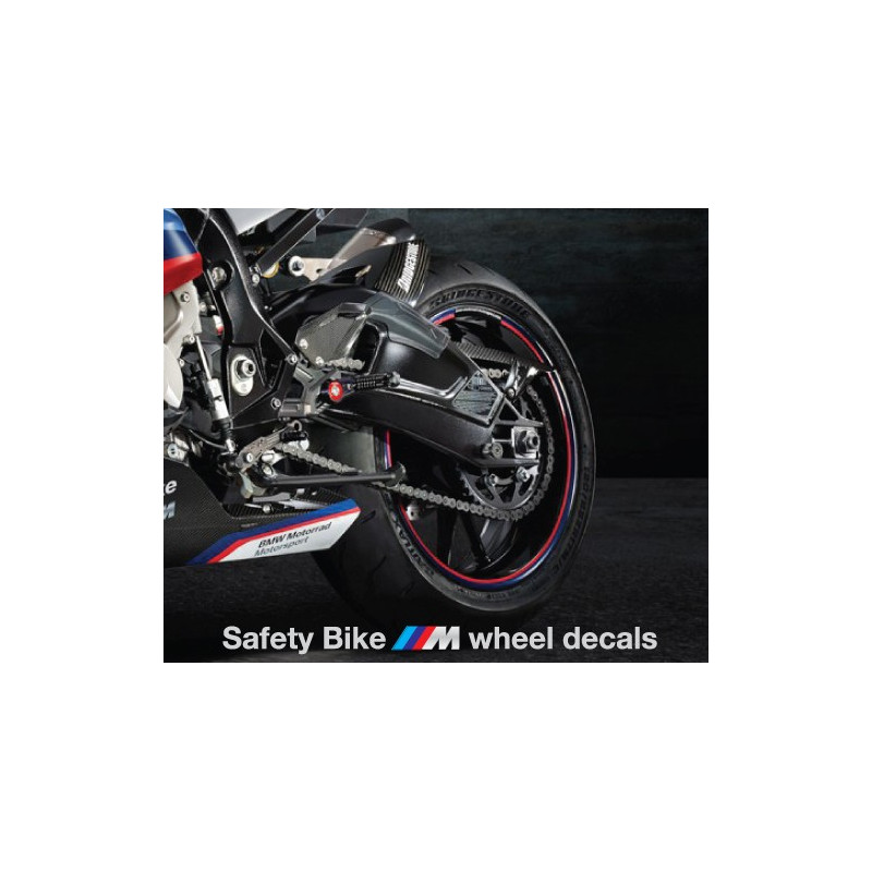 BMW S1000RR MotoGP Safety bike wheel stickers rim stripes 16 pcs. HP4