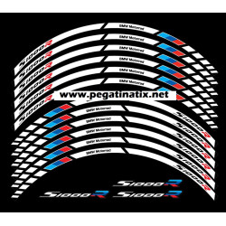 BMW Motorsport S1000R Reflective wheel stickers rim stripes decals Motorrad s1000 R