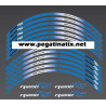 BMW R1200RS wheel decals rim stickers stripes 12+4 pcs. R1200 RS Blue