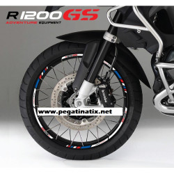 BMW F800GS Wheel decals stickers rim stripes f800 gs 19'' 17'' Yellow