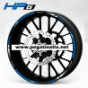 BMW HP6 K1600GT wheel decals stickers Laminated rim stripes k1600 GT Blue