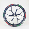 Ducati Corse Tricolore Reflective wheel stickers decals rim stripes Panigale Monster
