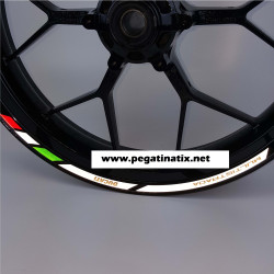 Ducati Multistrada Reflective wheel stickers decals rim stripes 1100 1200 Pikes Peak