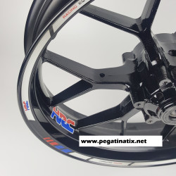 Honda Racing HRC Reflective wheel stickers decals rim stripes cbr 600 1000RR