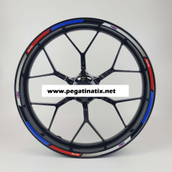 Honda Racing HRC Reflective wheel stickers decals rim stripes CBR 600RR 1000RR