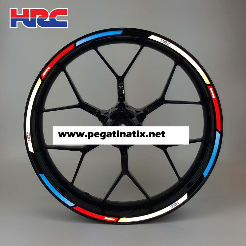 Honda Racing HRC Reflective wheel stickers decals rim stripes CBR 600RR 1000RR