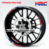 Honda CBR RR wheel decals rim stripes 12 pcs. stickers 600RR 1000RR