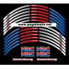 Honda Racing HRC wheel stickers cbr decals rim stripes CBR1000RR