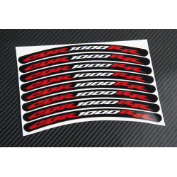 CBR 1000 RR small Wheel decals rim stripes 8 pcs. Laminated