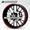 Kawasaki Z1000 wheel stickers decals rim stripes 12 pcs. Laminated z 1000