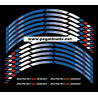 Suzuki GSX-R 1000 wheel stickers decals rim stripes 12 pcs. Laminated