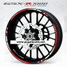 Suzuki GSX-R 1000 wheel stickers decals rim stripes 12 pcs. Laminated