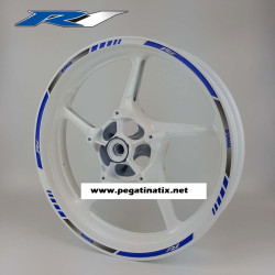 Yamaha YZF-R1 wheel stickers decals rim stripes Laminated