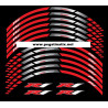 Yamaha YZF-R1 wheel stickers decals rim stripes Laminated red