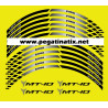 Yamaha MT-10 wheel stickers decals rim stripes Laminated MT10 Black