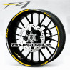 Yamaha FZ-1 Fazer wheel stickers decals rim stripes Laminated FZ1 Yellow