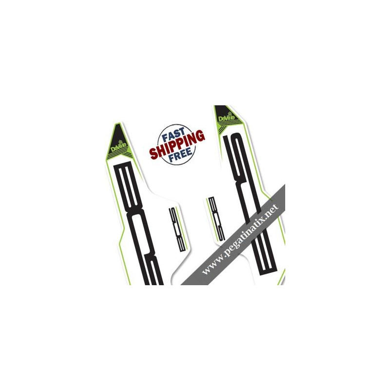 STICKER DECALS BOS DEVILLE 160 TRC STICKERS KIT WHITE FORKS