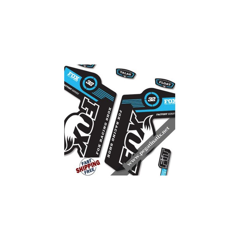 DECALS STICKERS FOX 32 DECALS KIT BLACK FORKS
