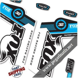 DECALS STICKERS FOX 32 DECALS KIT BLACK FORKS