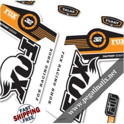 DECALS STICKERS FOX 32 DECALS KIT BLACK FORKS