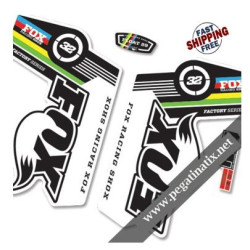 DECALS STICKERS FOX 32 WORLD CUP STICKERS KIT WHITE FORKS