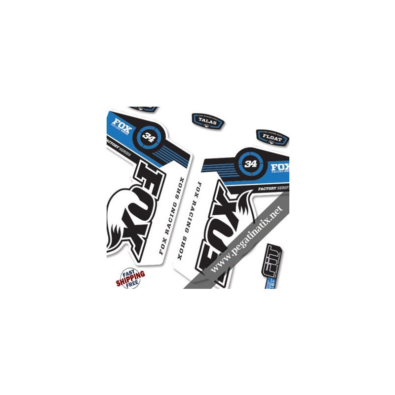 DECALS STICKERS FOX 34 DECALS KIT WHITE FORKS