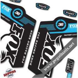 DECALS STICKERS FOX 36 DECALS KIT BLACK FORKS