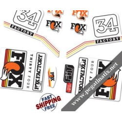 DECALS FOX FACTORY 34 2016 STANDARD STICKERS KIT