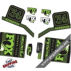 DECALS FOX FACTORY 34 2016 STICKERS KIT BLACK FORKS