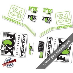 DECALS FOX FACTORY 34 2016 STICKERS KIT WHITE FORKS