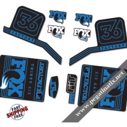 DECALS FOX FACTORY 36 2016 STICKERS KIT BLACK FORKS