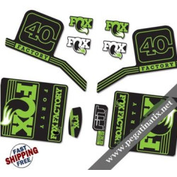DECALS FOX FACTORY 40 2016 STICKERS KIT BLACK FORKS