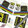 DECALS FOX FACTORY 40 LIMITED EDITION STICKERS KIT BLACK FORKS