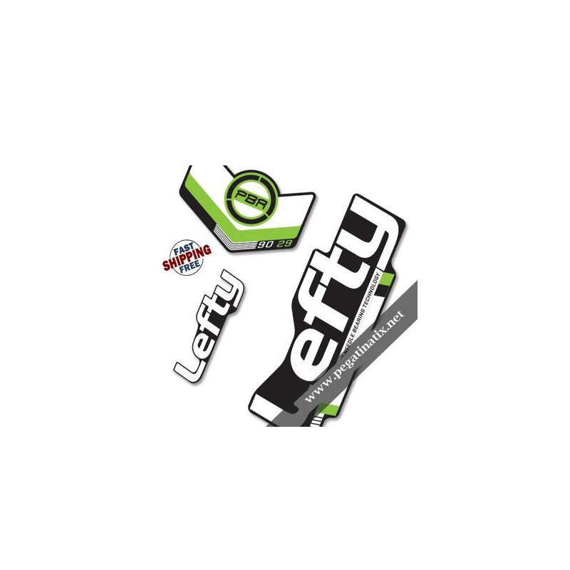 DECALS STICKER FORK LEFTY PBR 90