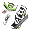 DECALS STICKER FORK LEFTY PBR 90