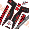 DECALS MARZOCCHI 350 NCR DECALS BLACK FORKS KIT