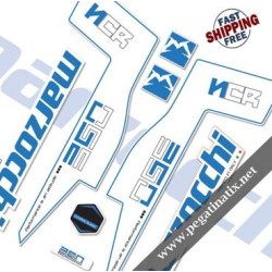 DECALS MARZOCCHI 350 NCR DECALS WHITE FORKS KIT